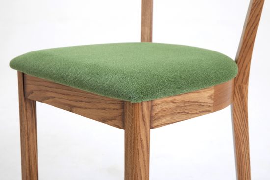 Стул Бари (дуб тон Светлый дуб, ткань  002 - Galaxy Green)