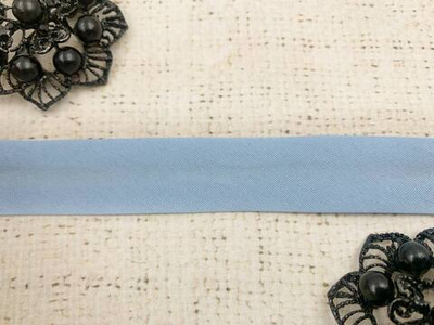 Косая бейка, ш. 2 см, голубой