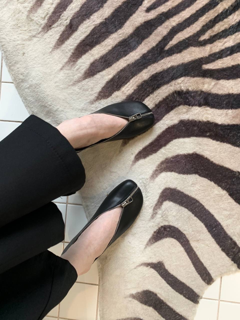 Туфли ZIPPER BLACK