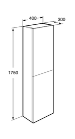 Ona Шкаф - колонна 1750, зеленый матовый