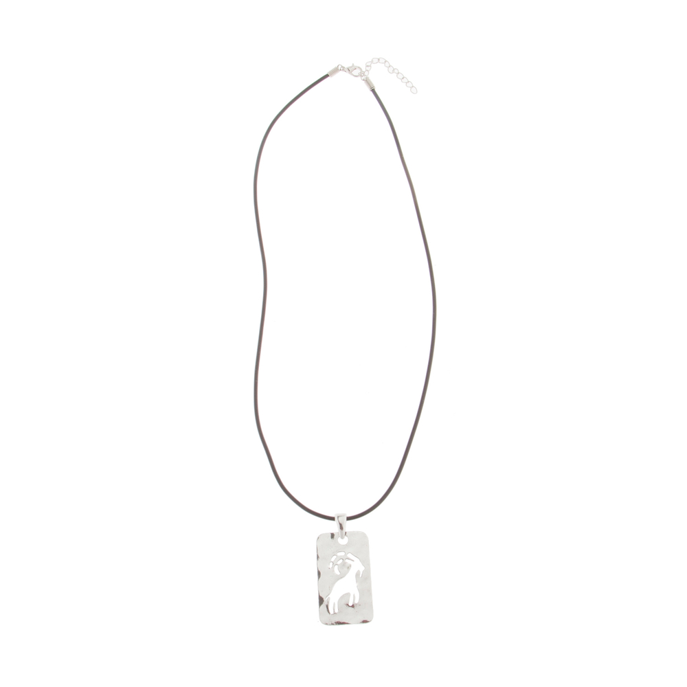 "Козерог" подвеска в серебряном покрытии из коллекции "Зодиак" от Jenavi с замком карабин