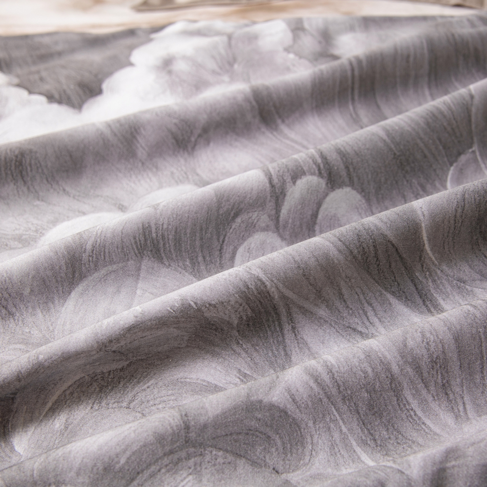 КПБ Сатин Премиум на резинке CPAR054, Евро, 4 наволочки, простынь 140*200*30