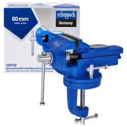 Тиски слесарные поворотные мини (ширина губ - 60мм) Scheppach Sch-329160