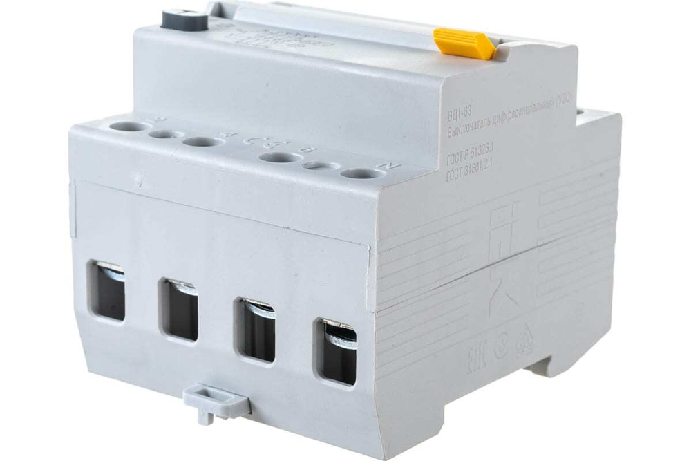 Выключатель дифференциальный (УЗО) ВД1-63 4Р 32А 30мА IEK