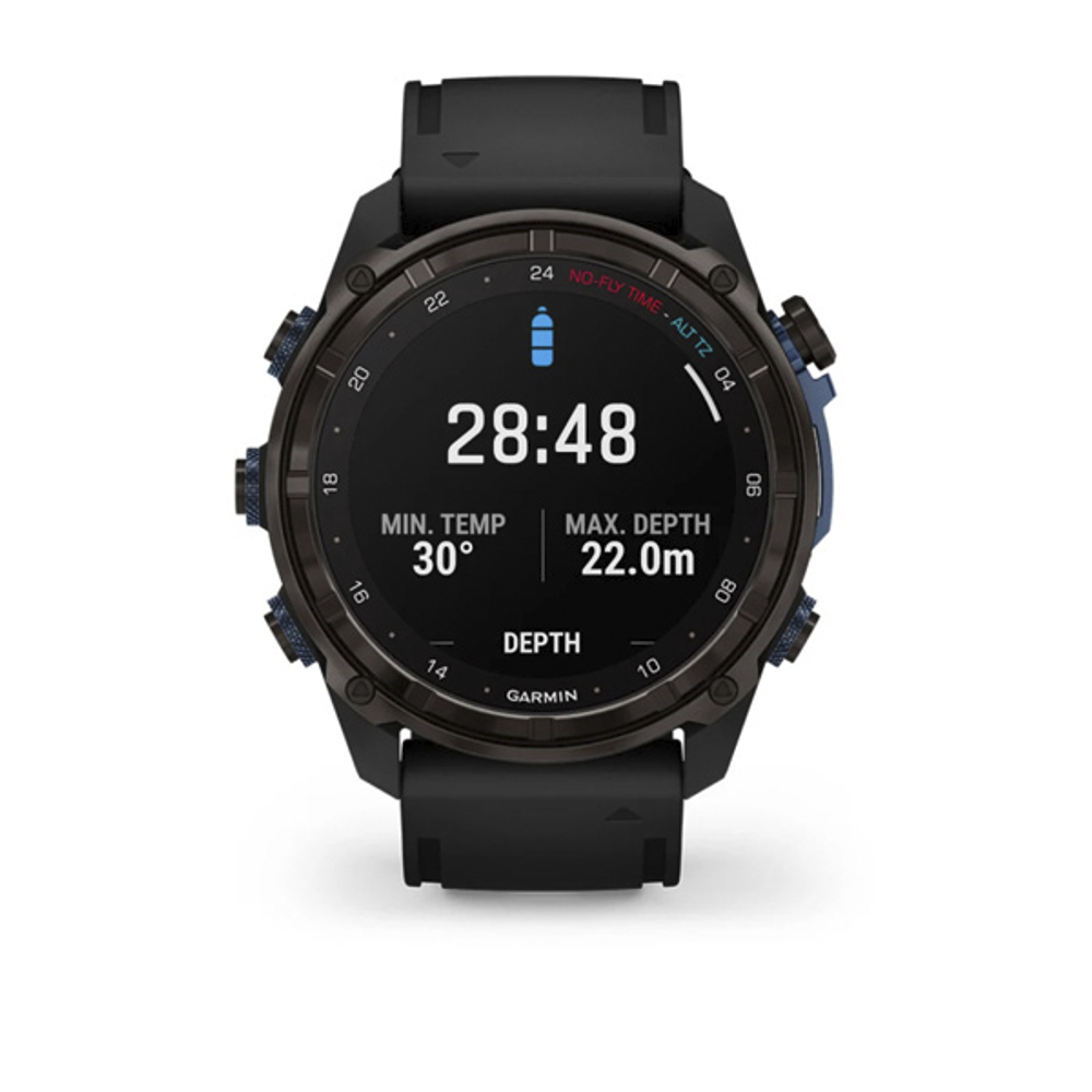 Умные часы Garmin Descent Mk3i титановый DLC серо-карбонового цвета/черный ремешок 51 мм 010-02752-11