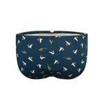 Изумрудные трусы-слипы с принтом в виде акул и водолазов (Размер: L) (Цвет: изумрудный)