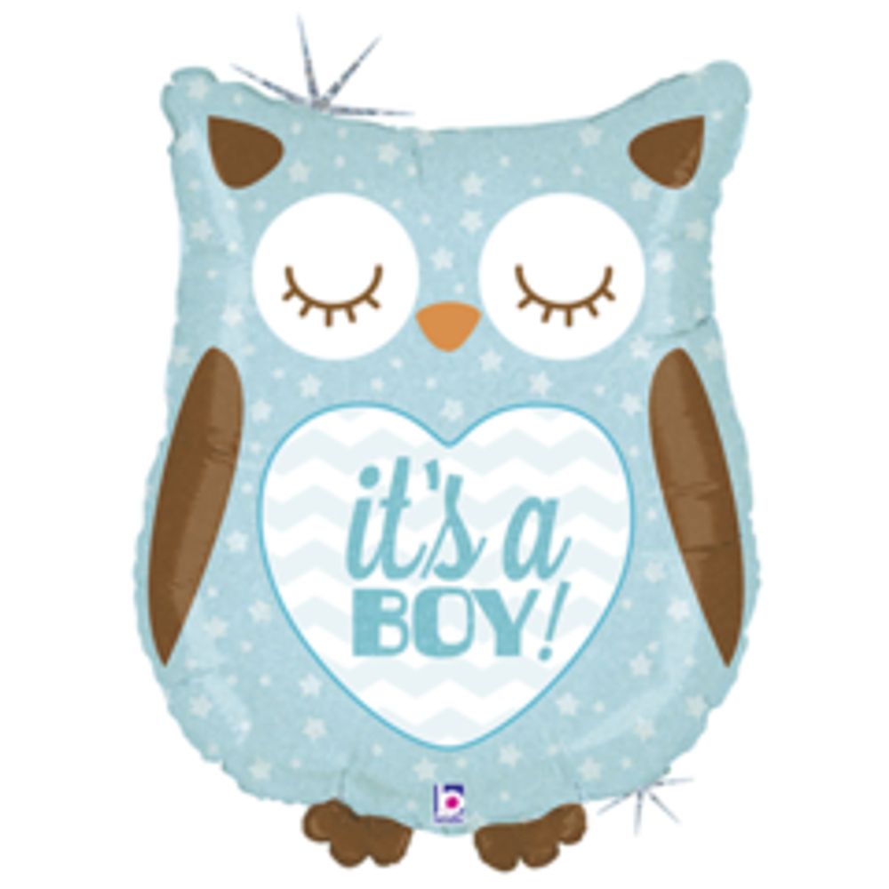 Б ФИГУРА IT&#39;S A BOY Сова голубая блеск