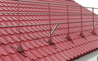 Кровельное ограждение Fachmann KO/SK/1200-3-3000 Фальцевый крепеж