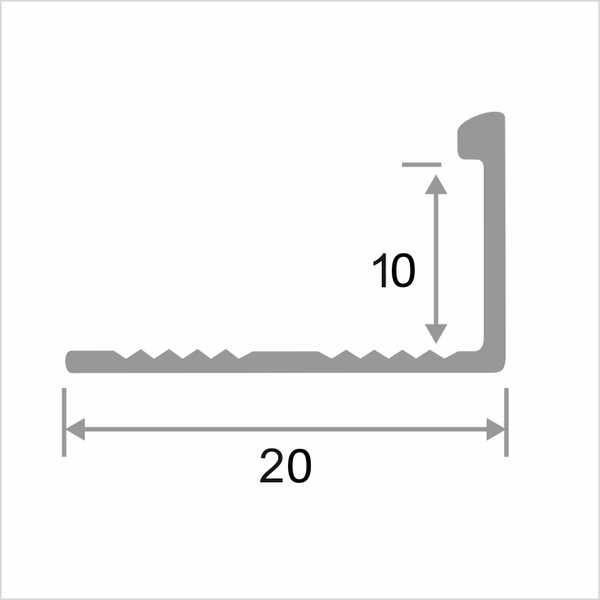 АП 10мм "DO-1" 2,7м Светло-серый муар Г-об.  полимер. алюм.