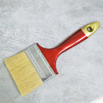 Кисть плоская 3" 75мм, искусственная щетина, деревянная лакированная ручка