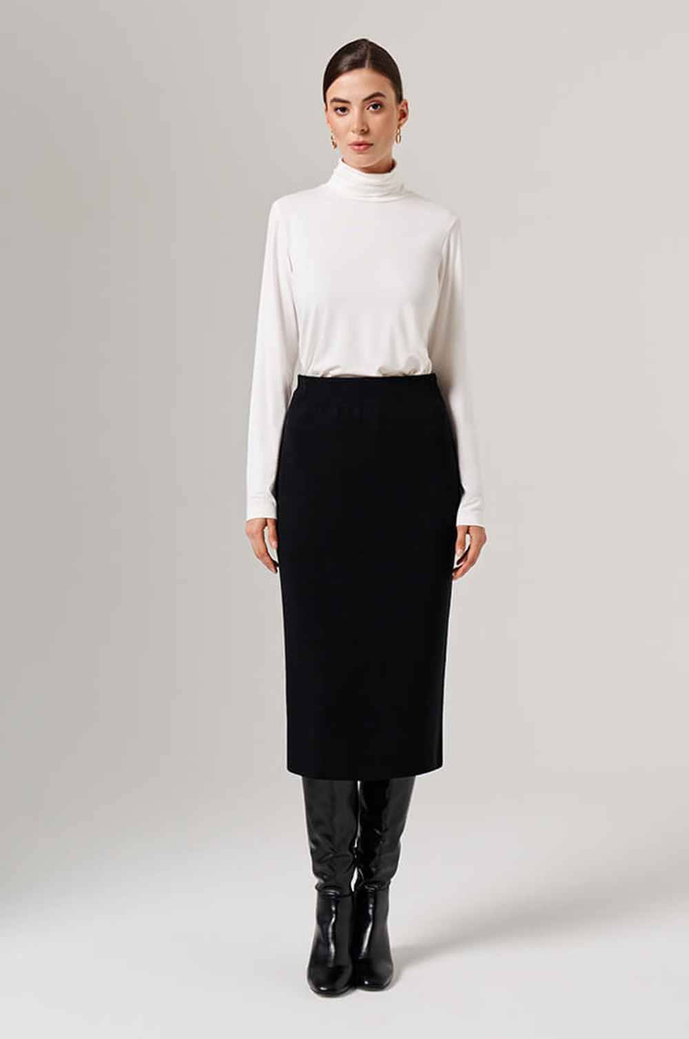 4865 Юбка женская (черный)