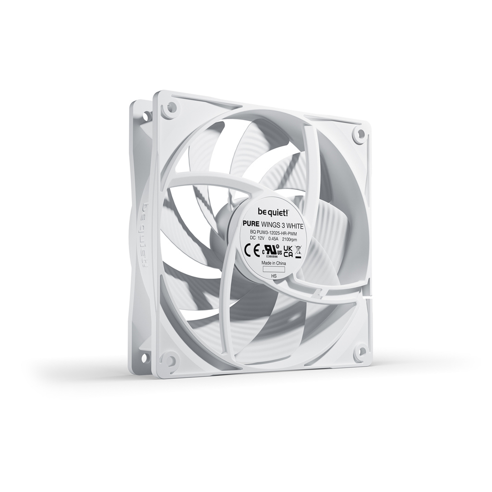 Вентилятор для компьютерного корпуса Bequiet! Pure Wings 3 120mm PWM high-speed White