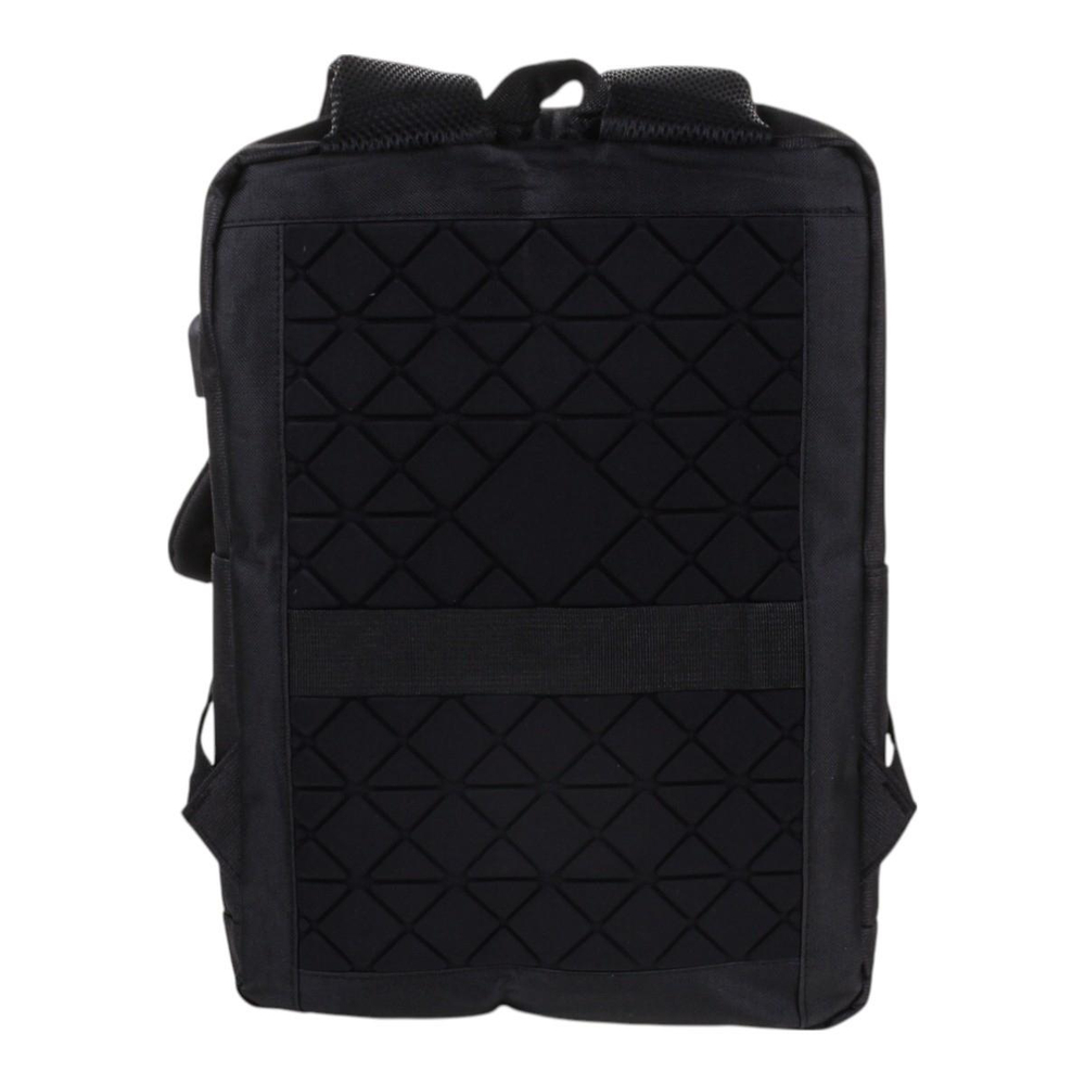 Рюкзак молодежный 41*29*13см,2 отд,анат.спинка,USB пров,отсек д/ноут,черн