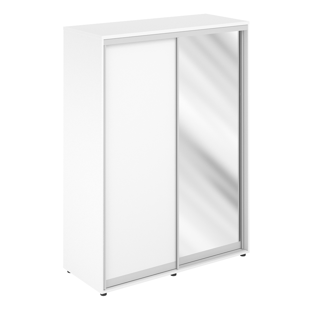 Шкаф-купе высокий комбинированный SG.WH.WH.AL СИГМА (SIGMA),2 штанги