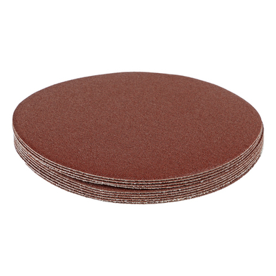 Круг абразивный на ворсовой подложке под "липучку", P 180, 125 мм, 10 шт Matrix