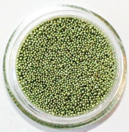 Бульонки пластиковые для дизайна ногтей, салатовые