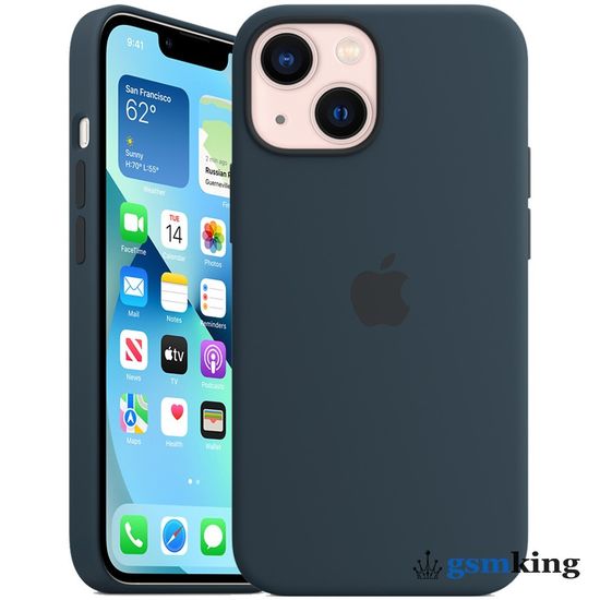 Apple Silicone Case with MagSafe iPhone 13 Mini Abyss Blue «Синий омут» MM213ZE/A