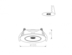 Встраиваемый светильник Arte Lamp A4762PL-1WH