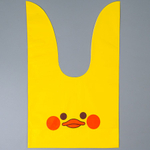 Пакет с ушками 13,5*22 см "Утка желтая" 5 шт/уп