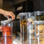 Банка для сыпучих продуктов prince, organic, 1 л, серая