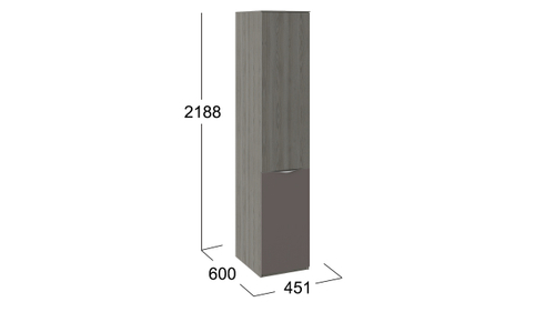 Шкаф для белья с 1 дверью ЛКП «Либерти»