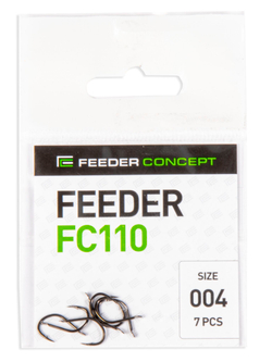 Крючки FC FEEDER, серия FC110, №4, уп. 7шт