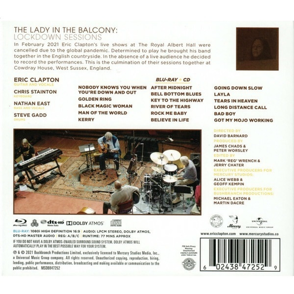 Eric Clapton / The Lady In The Balcony: Lockdown Sessions (Blu-Ray+CD)