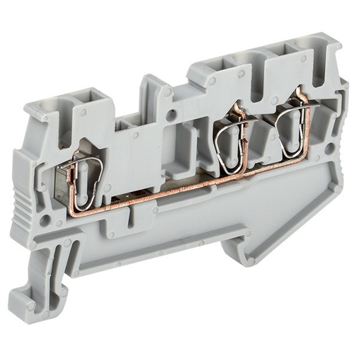 Клеммник самозажимной КПИ 3в-2,5 3 вывода 31А серый IEK YZN11-3-002-K03