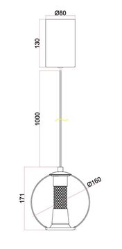 Подвес 7W 4000K 4552-1P серебристый Boble Favourite