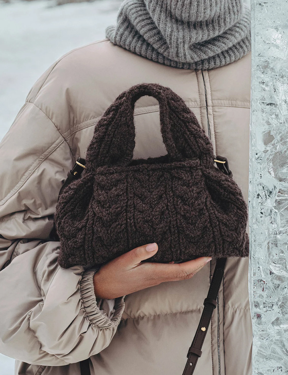 Сумка Polene Numero Neuf Mini Edition "Merino Ebony"