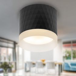 Светильник настенно-потолочный спот ЭРА OL37 BK под GX53 IP20 черный | Накладные светильники