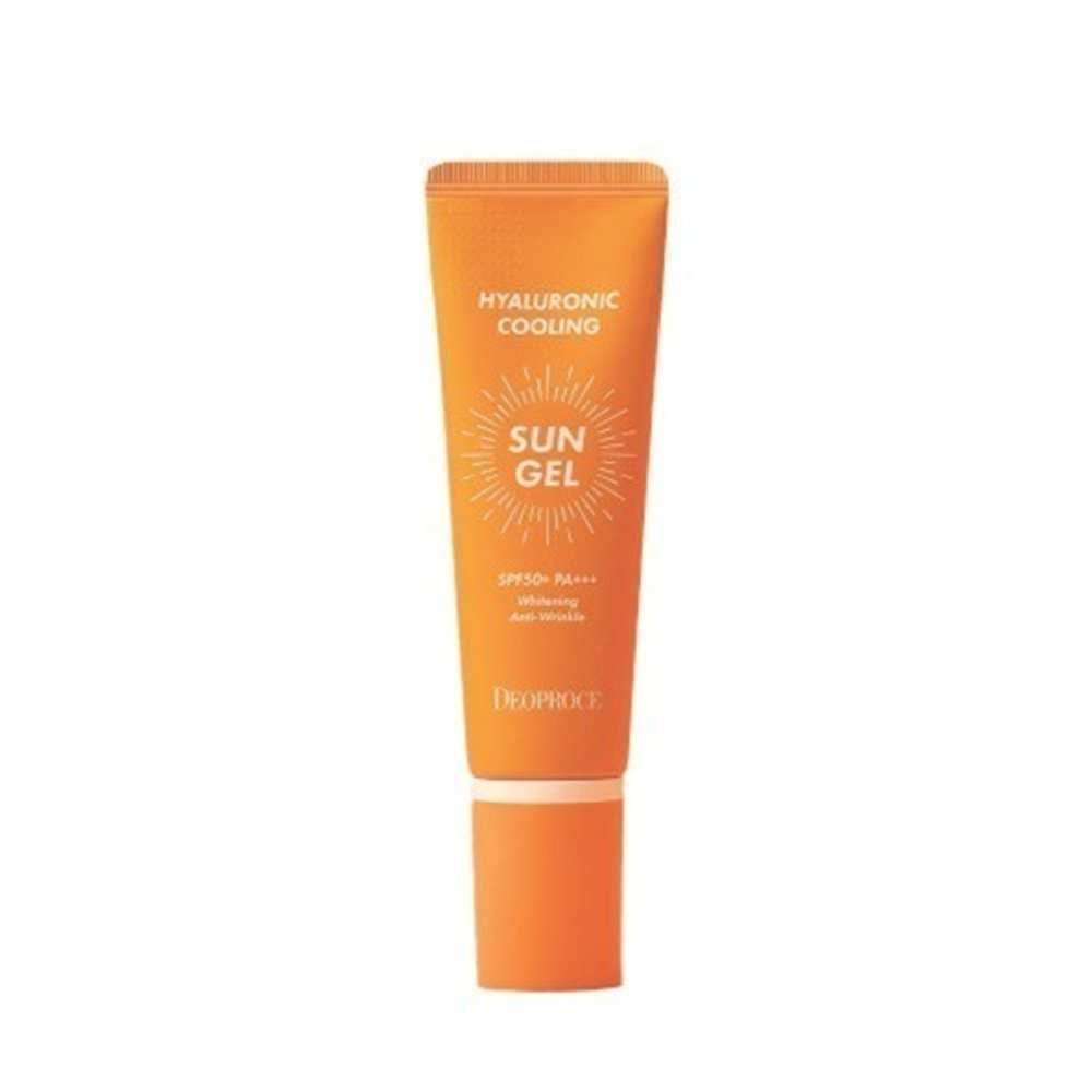 Освежающий солнцезащитный крем Deoproce Hyaluronic Cooling Sun Gel SPF 50+ PA+++