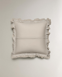 Zara Home наволочка декоративная из льна, светло-бежевый, 50x50 см