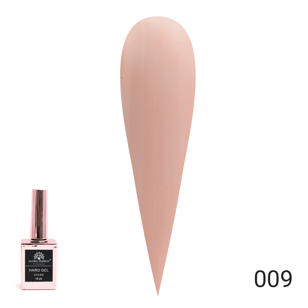 Твёрдый гель (Hard Gel) 15 мл Global Fashion, 09
