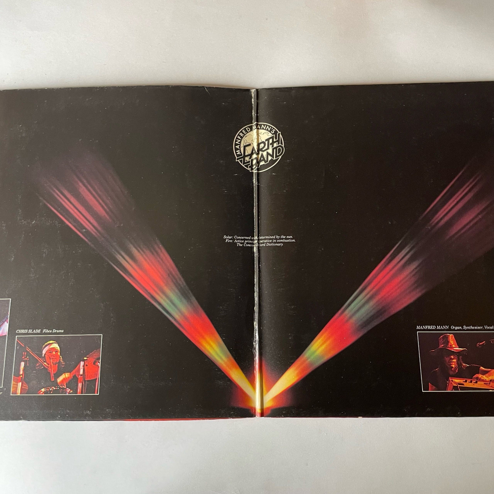 Винтажная виниловая пластинка LP Manfred Mann's Earth Band Манфред Манн, Solar Fire (Германия 1978)