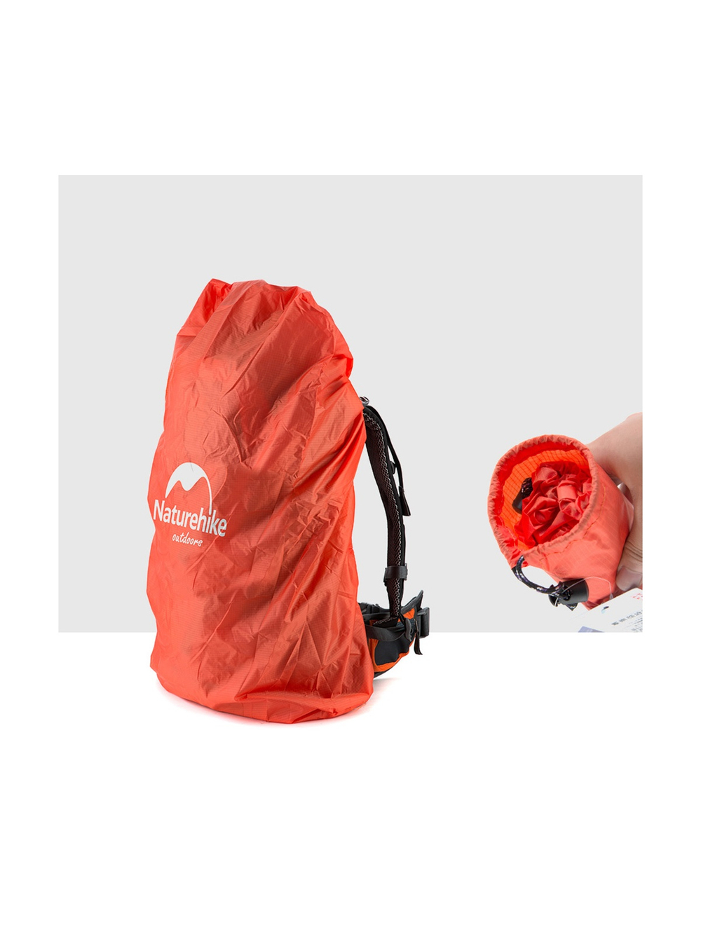 Чехол для рюкзака Naturehike NH15Y001-Z водонепроницаемый оранжевый 30-50 L, 6927595707623