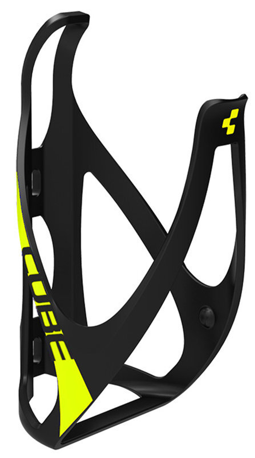 Флягодержатель CUBE Bottle Cage HPP  matt blackґnґflashyellow cube13095