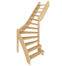 Лестница на второй этаж ЛС-92м/2 Правая