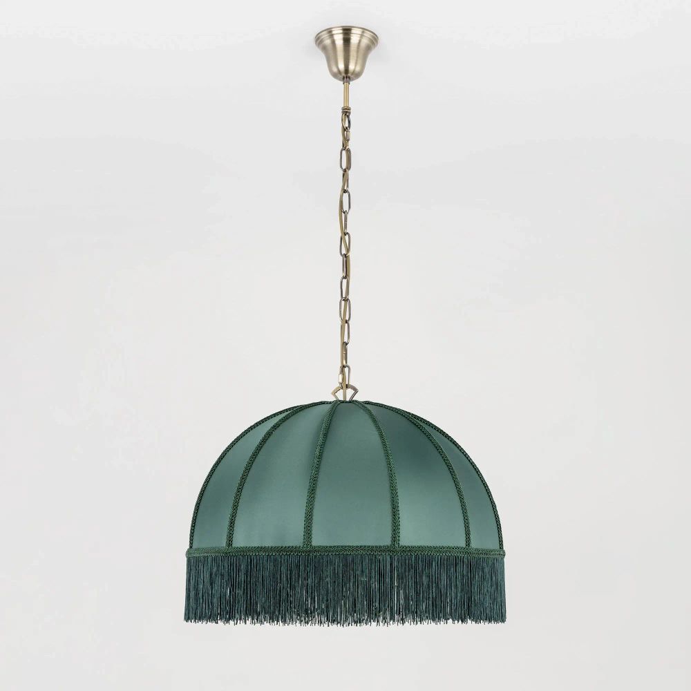 Citilux Базель CL407132 Люстра подвесная с зелёным абажуром