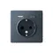 Розетка ArtGallery 16А с 2-мя заряд. устройствами USB A+C 5В/2.4А/3А 2х5В/1.5А механизм грифель SE GAL000732