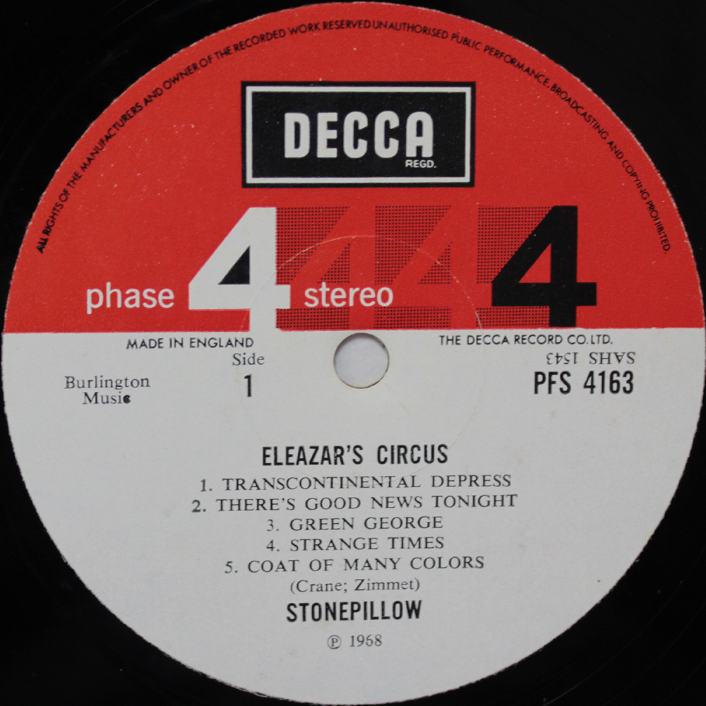 Stonepillow / Eleazar's Circus (LP)