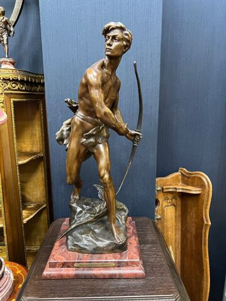 Винтаж: Скульптура «LE CHASSEUR À L’ARC» / «Лучник»