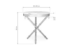 Журнальный столик Monika 50х55 marble / gold