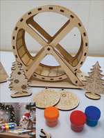 Новогоднее беговое колесо для грызуна 20см