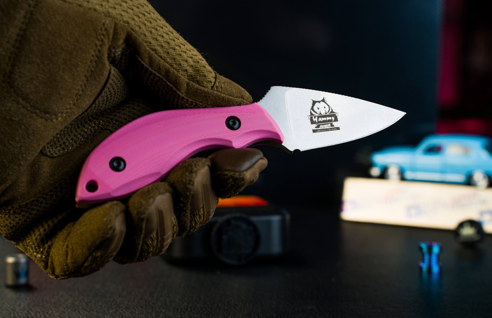 Туристический нож Hammy Elmax StoneWash Pink Kydex