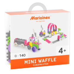 Marioinex - Конструктор Mini Waffle Розовый 140 элементов 902837