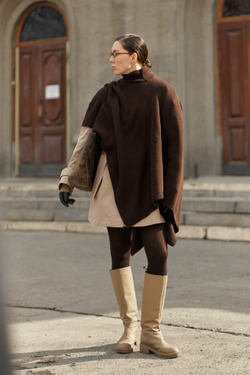 Пончо горький шоколад