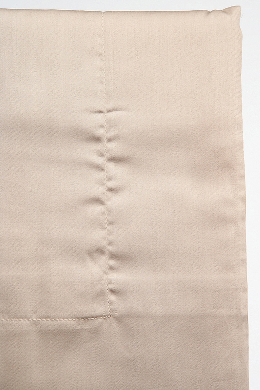 Простыня на резинке 200x200 Сaleffi Raso Tinta Unito с бордюром сатин ореховая Италия