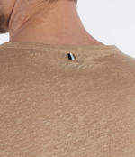 Льняная футболка Tiburt 456 BOSS BLACK - бежевый(50511612)