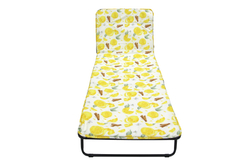 Кровать раскладная Стефания п/мягкая лист 10мм (цвет ткани разноцветный рис.лимоны (4 шт. в уп.)